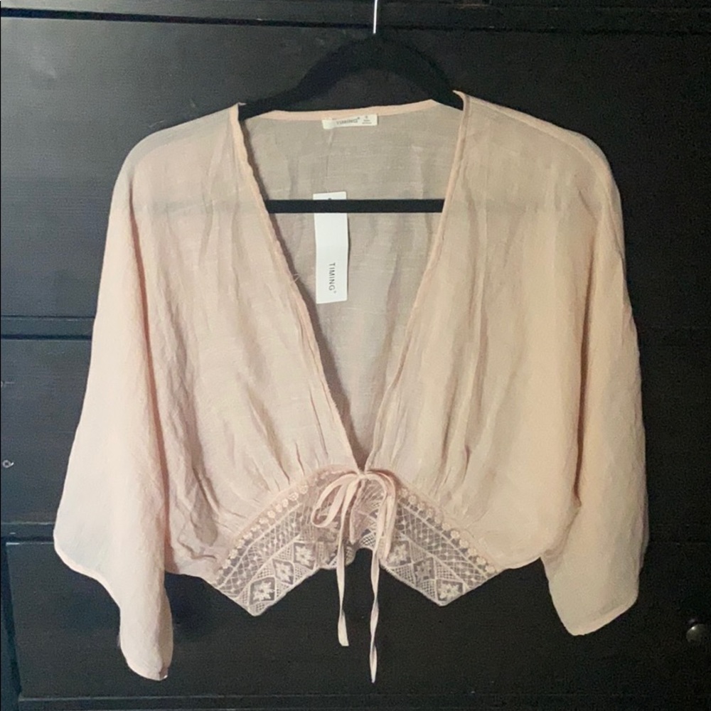 Tie up crop top